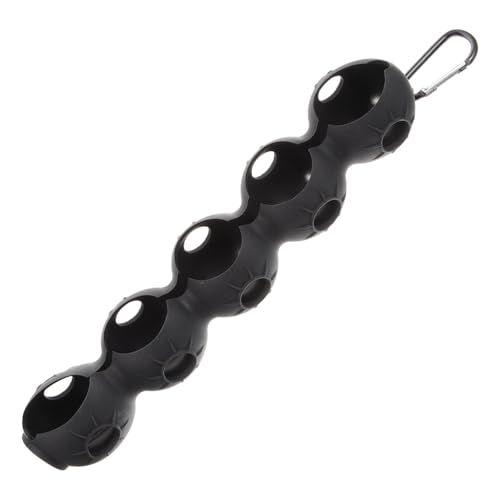 BCOATH Golf-Set Golfball Halter Golf zubehör Golfballtransport Golfball-Clip golfzubehör Golftaschen Ärmel für Golfbälle Elastischer Golfballschutz Golf-Versorgung Kieselgel Black von BCOATH