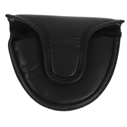 BCOATH Golfs Putter Sleeve aus Kunstleder Mallet Form Schlägerkopfabdeckung Robuster Schutz für Golfschlägerkopf Leichtes Golfzubehör Passend Schaft Putter Schwarz BCOATH Golfs Putter Sleeve aus Kunstleder Mallet Form Schlägerkopfabdeckung Robuster Schutz für Golfschlägerkopf Leichtes Golfzubehör Passend Schaft Putter Schwarz von BCOATH