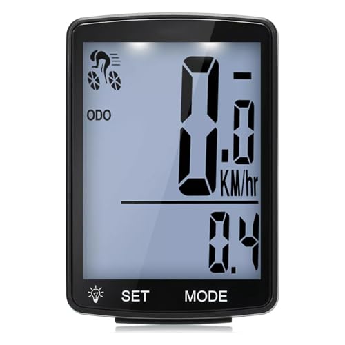 BCOATH Kabelloser Fahrradcomputer, Fahrrad-Tachometer, Fahrrad-kilometerzähler, Multi-funktionen, Fahrrad-Tachometer, Radfahren, Kilometerzähler Mit LCD-Display von BCOATH