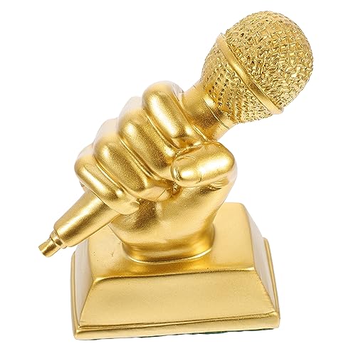 BCOATH Musik Trophäe Karaoke-Trophäe Gesangspreis Trophäe Redepreis Musikdekorationen Sänger belohnung kinder pokale für kinder Trophäenverzierung Musikalisches Wettbewerbsgeschenk Harz von BCOATH