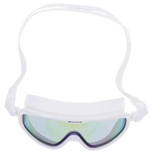 BCOATH wasserdichte Brille Unisex-Schwimmbrille Kinderbrille UV-Brille zum Schutz Wasserbrille klar schwimmbrilen schwimbrille Schwimmbrille für Herren Augenschutz Schwimmausrüstung Weiß von BCOATH