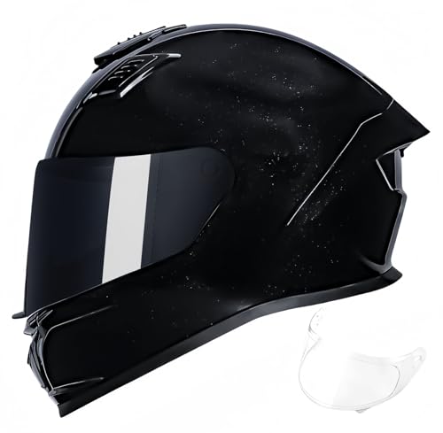 Modularer Motorradhelm, Integrierter, Hochklappbarer Vollgesichts-Motorradhelm Für Erwachsene, Männer Und Frauen, Mit Visier, Moped-Schutzhelm, ECE-Zulassung A,L55-56CM von BDBRHFG