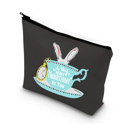 Alice im Wunderland Make-up-Tasche, Alice im Wunderland-Thema, Geschenk für Liebhaber, Geschenk für einen sehr frohen Unbirthday to You, Teenager, Unbirthday to You bl von BDPWSS