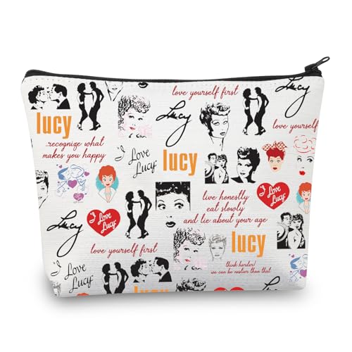 BDPWSS Lucy Make-up-Tasche, inspiriert von Lucy TV-Show, Lucy Lover, Geschenk, Lucy Fans, Reißverschlussbeutel, Lucy Zitat, Lover Lucy, Wasserfest von BDPWSS