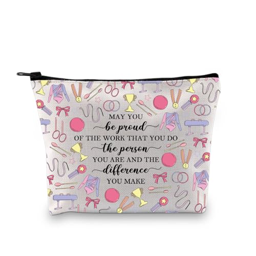 BDPWSS Make-up-Tasche für Gymnastikliebhaber, Geschenk für Turner, mit Aufschrift "May You Be Proud Of The Work You Do", inspirierendes Geschenk, Be proud Turnbeutel 2, modisch von BDPWSS