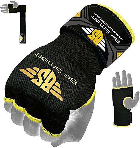 Gel-Box-Handbandagen / Handschuhe für Faust, gepolstert, für Kampfsportarten, gelb, xl Gel-Box-Handbandagen / Handschuhe für Faust, gepolstert, für Kampfsportarten, gelb, xl von BE SMART