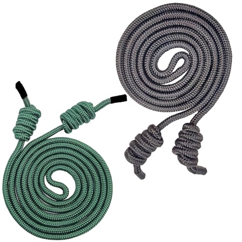 2pcs Sprungseile für Fitness, 10 mm und 12 mm Geflecht gewichtet von BEAHING