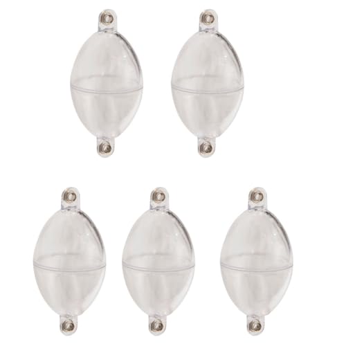 BEAHING Fischerei Bobbers Terminal Tackle Auftriebes Plastikfliegenfischerei Oval Inline Bubble Streik Indikatoren transparent 5pcs Fischerei Bobbers von BEAHING