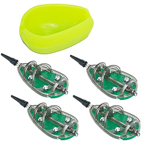 BEAHING Fischereisenfutterkörperköder Kunststoff -Inline -Methode Feeder mit Schnellfreisetzungsform 4PCs, Fischerköderfuttermittel BEAHING Fischereisenfutterkörperköder Kunststoff -Inline -Methode Feeder mit Schnellfreisetzungsform 4PCs, Fischerköderfuttermittel von BEAHING
