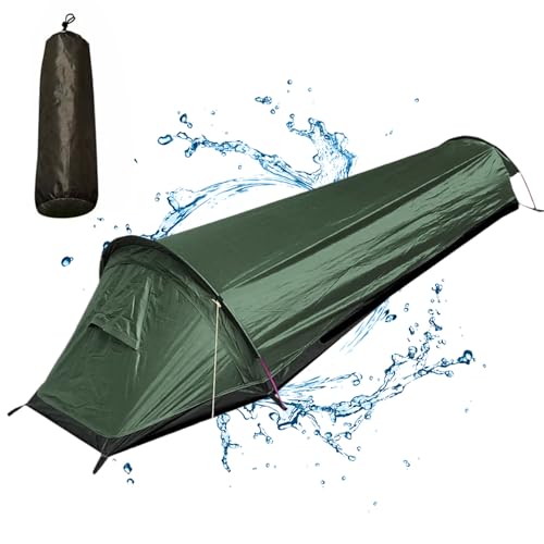 BEAHING Ultraleichtes und wasserdichtes 1-Mann-Zelt, atmungsaktives 1-Personen-Zelt mit feinem Netz, tragbares Rucksackzelt mit Tragetasche zum Wandern, Camping, Bergsteigen und Angeln BEAHING Ultraleichtes und wasserdichtes 1-Mann-Zelt, atmungsaktives 1-Personen-Zelt mit feinem Netz, tragbares Rucksackzelt mit Tragetasche zum Wandern, Camping, Bergsteigen und Angeln von BEAHING