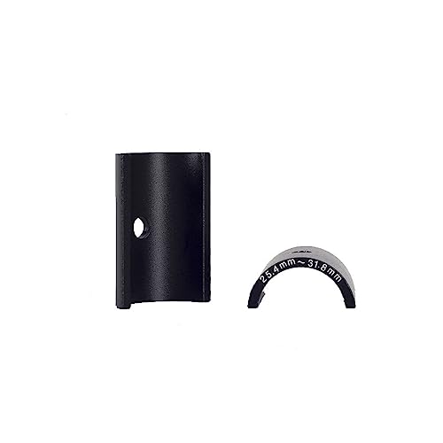 BEALIFE 2 Stück Fahrrad Lenker Conversion Shim Stem Reducer Aluminiumlegierung Rennrad Spacer Tube Sleeve Zubehör, Schwarz von BEALIFE