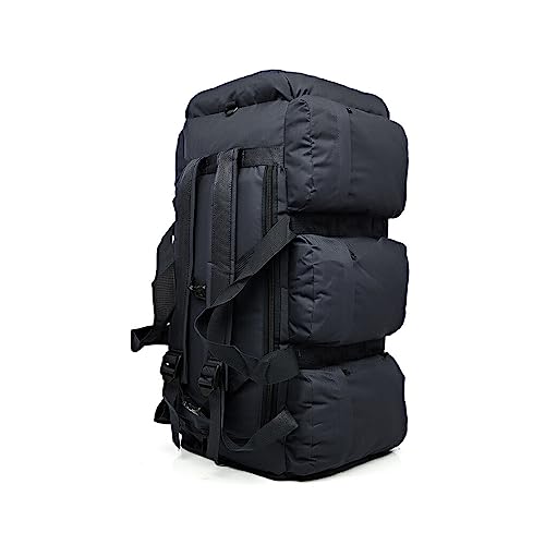 BEALIFE 90L Outdoor Rucksack Angeltasche Rucksack Wandern Oxford Tuch Camper Tourist Jagd Reißverschluss Umhängetasche Organizer, Schwarz von BEALIFE