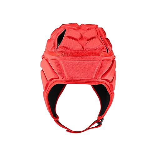BEALIFE Football Helm mit Belüftung für Atmungsaktivität, Helm Kopfschutz, Kopfschutz, Rugby Helm, Kopfbedeckung, Helme, Rot, S von BEALIFE