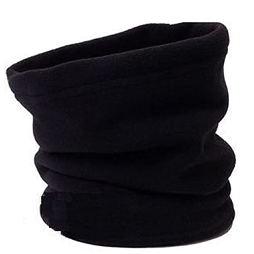 BEALIFE Halsmanschette Unisex Ohrenwärmer Balaclavas Fleece Schutz Mehrere Farben Outdoor Zubehör Mundwickel Kaltes Wetter, Schwarz von BEALIFE