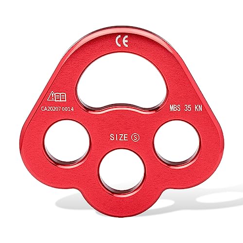 BEALIFE Kletterring Abseilgerät Mehrzweck Exquisite, langlebige Sportgeräte Professionelle Rigging Platte für Aktivitäten im Freien, Rotwein von BEALIFE