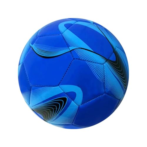 BEALIFE Outdoor Fußball, Größe 5, mit hervorragender Haltbarkeit, für Jugendspieler, hervorragende Elastizität, Fußball der Größe 5, Blau von BEALIFE