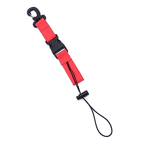 BEALIFE Scuba Diving Lanyards Camera Torch Holder Strap Unterwasser Verschleißfestes Schnorcheln Professionelles Gurtband mit Schnalle, Rot von BEALIFE