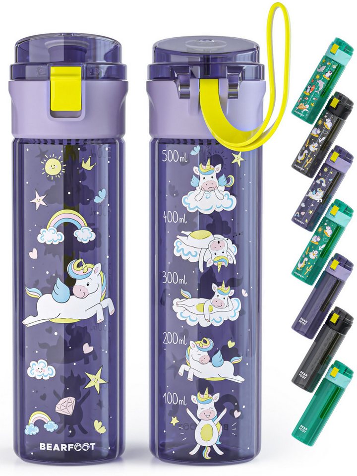 BEARFOOT Trinkflasche Trinkflasche Kinder, leichte Wasserflasche - Einhorn BEARFOOT Trinkflasche Trinkflasche Kinder, leichte Wasserflasche - Einhorn von BEARFOOT