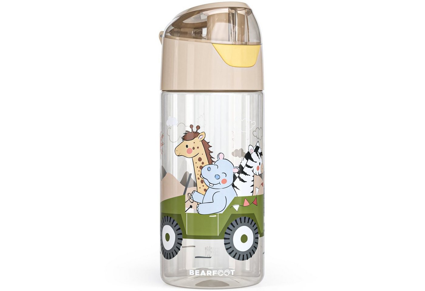 BEARFOOT Trinkflasche Trinkflasche Kinder leichte Wasserflasche - Safari braun von BEARFOOT