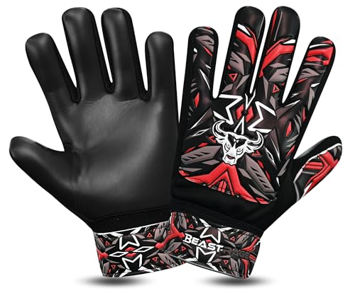BEAST RAGE Torwarthandschuhe Kinder Gepolsterte Torwarthandschuh für Kind Fußball Torwart Handschuhe für Jungen, (Orange, Größe 6, geeignet für Kinder von 12 bis 15 Jahren) BEAST RAGE Torwarthandschuhe Kinder Gepolsterte Torwarthandschuh für Kind Fußball Torwart Handschuhe für Jungen, (Orange, Größe 6, geeignet für Kinder von 12 bis 15 Jahren) von BEAST RAGE