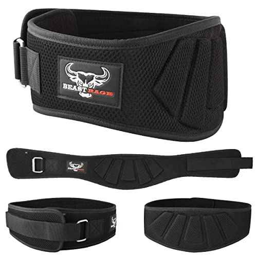 BEAST RAGE Gewichthebergürtel, automatische Verriegelung, Neopren, Lendenwirbelstütze, doppelt gepolstert, Fitnessgürtel, Fitnessstudio, Training für Männer und Frauen, gebogener Griff, BEAST RAGE Gewichthebergürtel, automatische Verriegelung, Neopren, Lendenwirbelstütze, doppelt gepolstert, Fitnessgürtel, Fitnessstudio, Training für Männer und Frauen, gebogener Griff, von BEAST RAGE