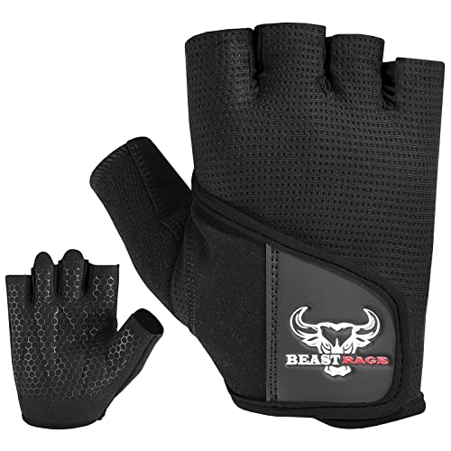 Beast Rage Fitness-Handschuhe, Trainingshandschuhe für Damen und Herren vollständig gepolstert, Handgelenkstütze,für Crossfit, Bodybuilding Krafttraining, Radfahren Beast Rage Fitness-Handschuhe, Trainingshandschuhe für Damen und Herren vollständig gepolstert, Handgelenkstütze,für Crossfit, Bodybuilding Krafttraining, Radfahren von BEAST RAGE