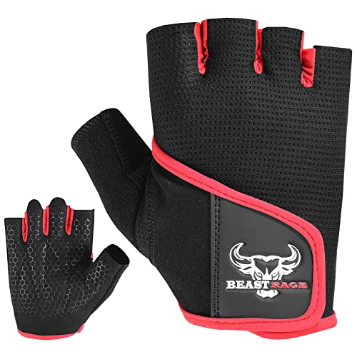 Beast Rage Fitness-Handschuhe, Trainingshandschuhe für Damen und Herren vollständig gepolstert, Handgelenkstütze,für Crossfit, Bodybuilding Krafttraining, Radfahren Beast Rage Fitness-Handschuhe, Trainingshandschuhe für Damen und Herren vollständig gepolstert, Handgelenkstütze,für Crossfit, Bodybuilding Krafttraining, Radfahren von BEAST RAGE