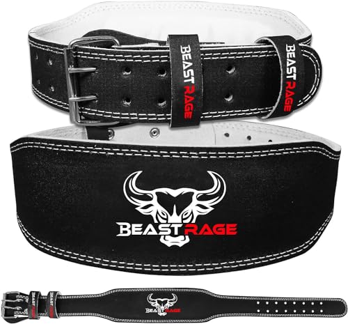 Beast Rage Gewichthebergürtel Leder 10 verstellbare Löcher Gepolsterte Gym Gürtelschnalle Bodybuilding Powerlifting Fitness Training Stärke Gewichthebergürtel Männer Frauen Beast Rage Gewichthebergürtel Leder 10 verstellbare Löcher Gepolsterte Gym Gürtelschnalle Bodybuilding Powerlifting Fitness Training Stärke Gewichthebergürtel Männer Frauen von BEAST RAGE