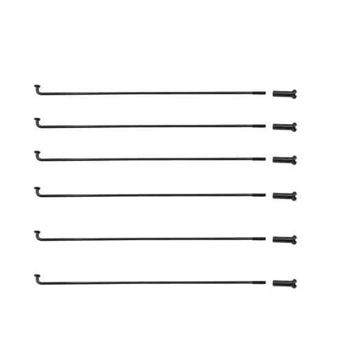 BEAUIY Fahrradspeichen mit 14 G Durchmesser 2,0 mm, J-Biegung, runder Korpus, Länge 60–310 mm, anpassbare Fahrradspeichen (Länge 283 mm), 5 Stück von BEAUIY