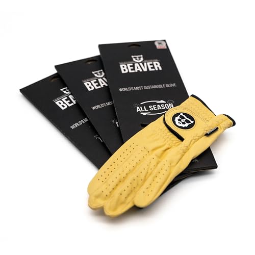 BEAVER GOLF Golfhandschuh 'Sunshine Yellow' All Season Ultra (3X), Herren, Rechts (Linkshänder), XXL von BEAVER GOLF