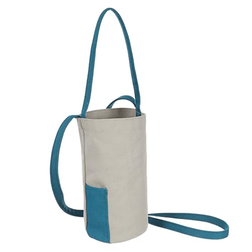 BEBEMOKO Glasflaschen-Schultertasche, isolierte Wasserflaschen-Tragetasche für Kaffeetasse und Wasserflasche, Aufbewahrungstasche, Stofftasche für einfachen Transport und Outdoor-Aktivitäten, siehe von BEBEMOKO