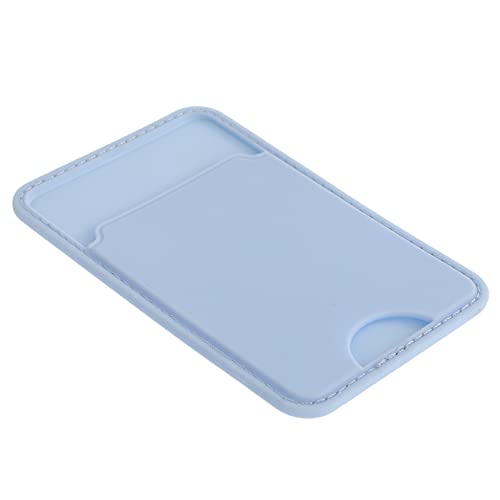 BEBEMOKO Handykartenhalter Brieftaschenetui Telefonhalter Visitenkarte Aufkleber Für Handyhüllen Griff Gürtel Handyhalter Handy Geldbörse Handytasche Klebstoff Inhaber Kunstleder Sky-Blue von BEBEMOKO