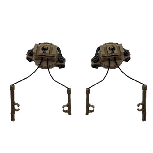 Tacticals Helm-Airsoft-Headset-Halter, Schnellhelm-Schienen-Adapter-Set für 19–21 mm verstellbare Halterung, taktische Helm-Headset-Schienen-Adapter, 1 Paar von BEBIKR
