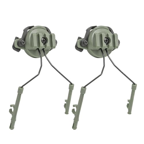 Tacticals Helm-Airsoft-Headset-Halter, Schnellhelm-Schienen-Adapter-Set für 19–21 mm verstellbare Halterung, taktische Helm-Headset-Schienen-Adapter, 1 Paar von BEBIKR