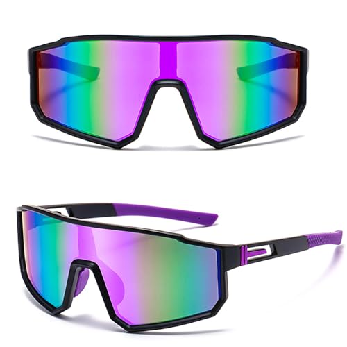 BECILES Sonnenbrille Fahrradbrille,Herren Damen Sportbrille Fahrradbrille,Schutzbrille Sonnenbrille Anti-Uv für Outdooraktivitäten Wie Radfahren Laufen Klettern Autofahren Angeln Golf Ski im Freien BECILES Sonnenbrille Fahrradbrille,Herren Damen Sportbrille Fahrradbrille,Schutzbrille Sonnenbrille Anti-Uv für Outdooraktivitäten Wie Radfahren Laufen Klettern Autofahren Angeln Golf Ski im Freien von BECILES
