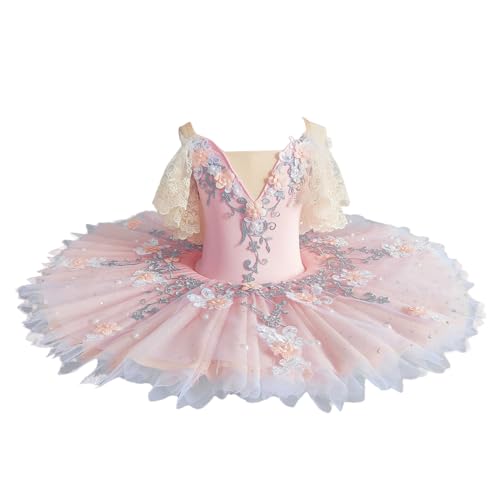 BEDEUU Ballett-Tutu-Kleid Für Mädchen, Rosa Pfannkuchen-Prinzessin-Ballett-Partykleid Schwanensee-Tutu-Kostüme Für Aufführungen,Rosa,130 BEDEUU Ballett-Tutu-Kleid Für Mädchen, Rosa Pfannkuchen-Prinzessin-Ballett-Partykleid Schwanensee-Tutu-Kostüme Für Aufführungen,Rosa,130 von BEDEUU