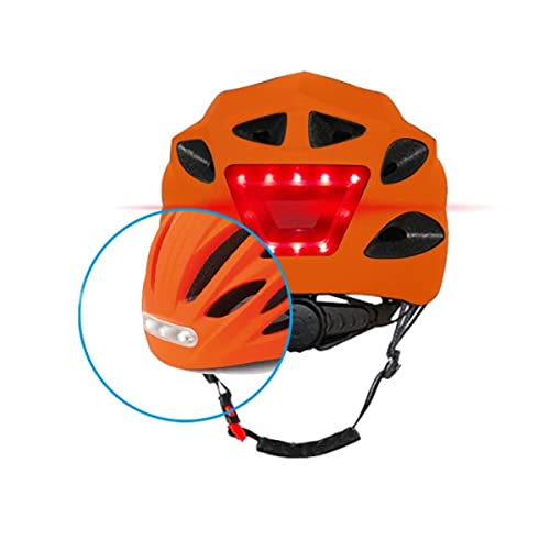 BEEPER Me134l-o Helm mit LED vorne und hinten für Fahrrad, Mountainbike, Elektroroller, Orange, L BEEPER Me134l-o Helm mit LED vorne und hinten für Fahrrad, Mountainbike, Elektroroller, Orange, L von BEEPER