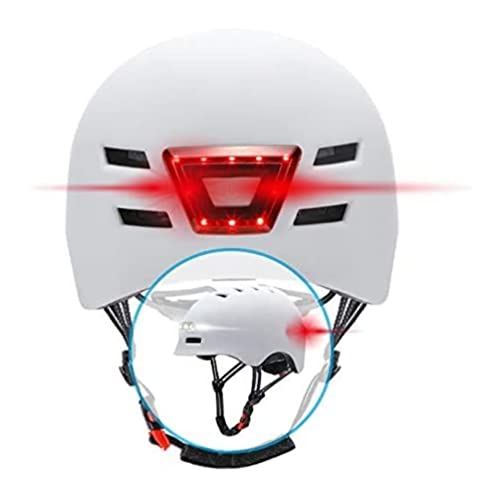 BEEPER Unisex-Adult Me135m-w Fahrradhelm, Roller mit integriertem Front-und Rücklicht, Weiß, M BEEPER Unisex-Adult Me135m-w Fahrradhelm, Roller mit integriertem Front-und Rücklicht, Weiß, M von BEEPER