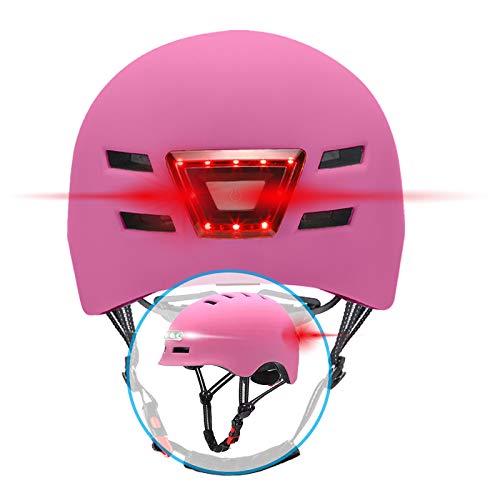 BEEPER Unisex Jugend ME135S-R Helm mit integrierter Beleuchtung, Rosa, S BEEPER Unisex Jugend ME135S-R Helm mit integrierter Beleuchtung, Rosa, S von BEEPER