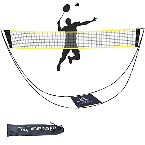 BEFANS Tragbares Badminton-Netz-Set für Garten, Pickleball, Kinder-Volleyballnetz am Strand, einfach aufzubauendes Netz mit Tragetasche Indoor-Outdoor-Sport, kein Werkzeug oder Heringe erforderlich BEFANS Tragbares Badminton-Netz-Set für Garten, Pickleball, Kinder-Volleyballnetz am Strand, einfach aufzubauendes Netz mit Tragetasche Indoor-Outdoor-Sport, kein Werkzeug oder Heringe erforderlich von BEFANS