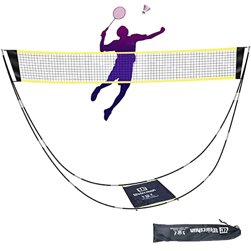 Tragbares Badminton-Netz für Garten, Pickleball, Kinder-Volleyballnetz am Strand, faltbares Badminton-Netz für Erwachsene, Kinder, Indoor-Outdoor-Training, einfaches Setup-Netz mit Tragetasche Tragbares Badminton-Netz für Garten, Pickleball, Kinder-Volleyballnetz am Strand, faltbares Badminton-Netz für Erwachsene, Kinder, Indoor-Outdoor-Training, einfaches Setup-Netz mit Tragetasche von BEFANTST