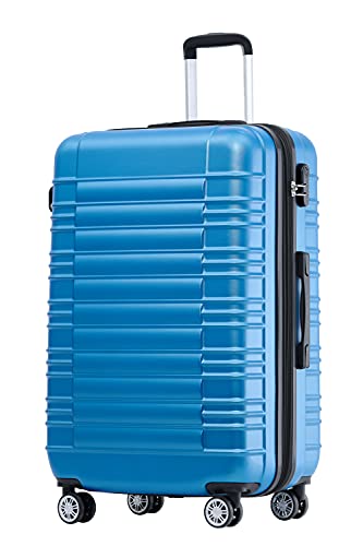BEIBYE 2088 Zwillingsrollen Reisekoffer Koffer Trolleys Hartschale M-L-XL-Set in 13 Farben (Turquoise, L) von BEIBYE