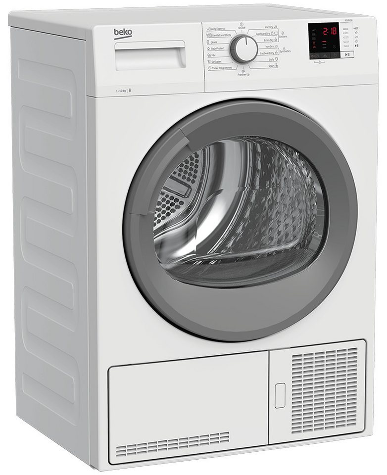 BEKO Kondenstrockner DC 101230, 10 kg, Kindersicherung, Reversierende Trommel, Signalton von BEKO