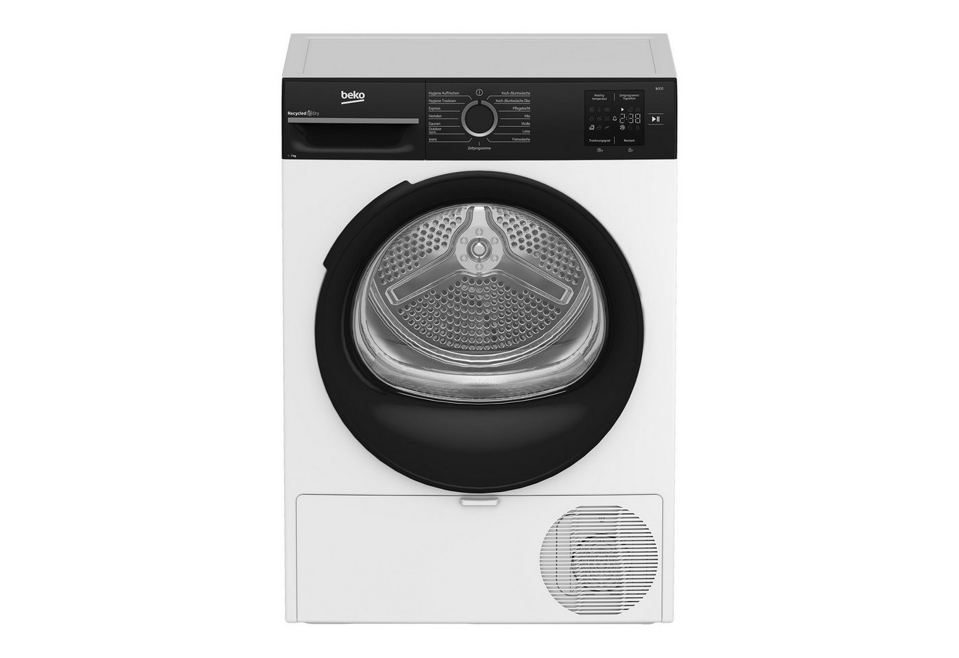 BEKO Wärmepumpentrockner BM3T37240W, 7 kg, ProSmart Inverter Motor, Multifunktionsdisplay, 15 Programme BEKO Wärmepumpentrockner BM3T37240W, 7 kg, ProSmart Inverter Motor, Multifunktionsdisplay, 15 Programme von BEKO