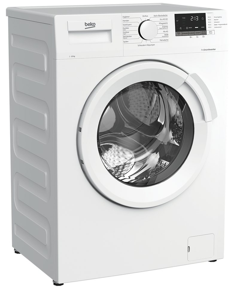 BEKO Waschmaschine WMB101434LP1, 10 kg, 1400 U/min, AddXtra Nachlegefunktion, Watersafe+, Digitales Display von BEKO