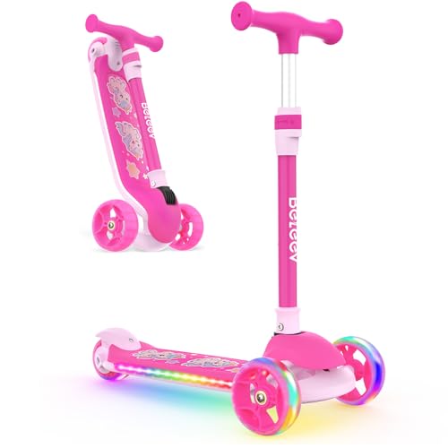 BELEEV A9 Roller Kinder 3-12 Jahre, 3 Räder Faltbare Scooter mit LED Leuchtenden Räder und Deck, 4 Höhenverstellbarer, Rutschfestes Deck, Lean-to-Steer, Kinderroller für Mädchen & Jungen, Dreiräder BELEEV A9 Roller Kinder 3-12 Jahre, 3 Räder Faltbare Scooter mit LED Leuchtenden Räder und Deck, 4 Höhenverstellbarer, Rutschfestes Deck, Lean-to-Steer, Kinderroller für Mädchen & Jungen, Dreiräder von BELEEV