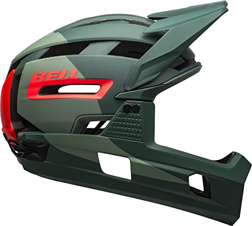 BELL Herren Super Air R MIPS Fahrradhelm MTB, Matte/Gloss Green/Infrared, L | 58-62cm BELL Herren Super Air R MIPS Fahrradhelm MTB, Matte/Gloss Green/Infrared, L | 58-62cm von BELL