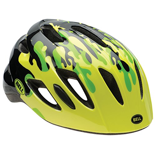 Bell Kinder Fahrradhelm Zipper, Pop Green Splat, 47-54 cm, 210096003 von BELL