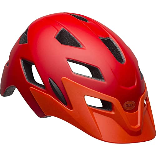 Bell Unisex Jugend Sidetrack Child Fahrradhelme, Matte Red/Orange, Einheitsgröße von BELL