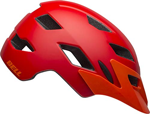 Bell Unisex Jugend Sidetrack Youth Fahrradhelme, Matte Red/Orange, Einheitsgröße von BELL